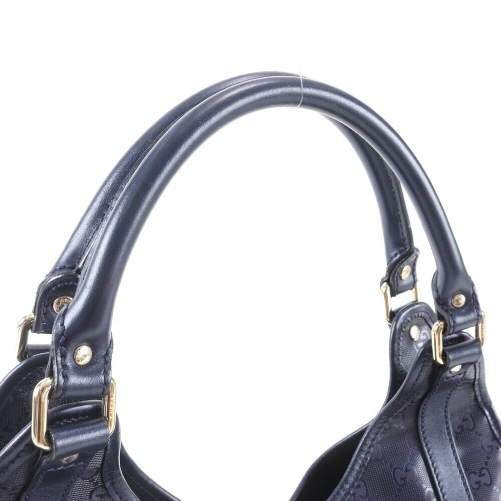 GUCCI Blue Leather Jackie Shoulder Bag - Picture 2 of 9